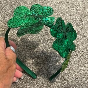St. Patrick’s day lucky clover headband OS